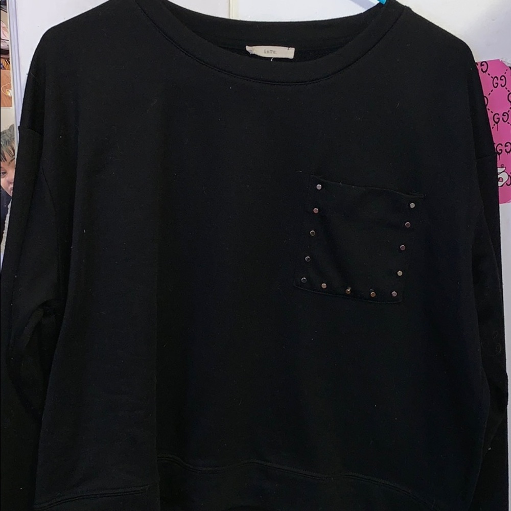 Black Dressy Crewneck